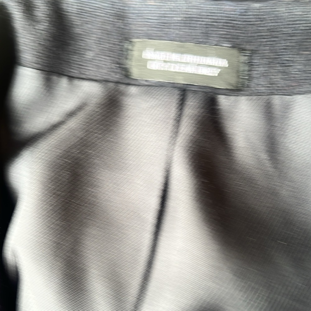 Vintage Oscar De La Renta menswear CASHMERE blend sports coat dark NAVY size 44R - Picture 7 of 9